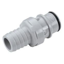 Male Thumb Latch - HFC Series to  16,0mm (5/8") Tube Connection, Straight, PP (Polypropylene), Shut-Off