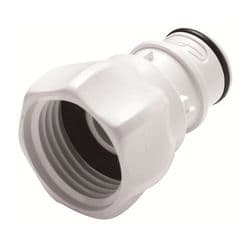 Male Thumb Latch - HFC Series to  3/4" Female GHT Thread, Straight, PSU (Polysulfone), Shut-Off