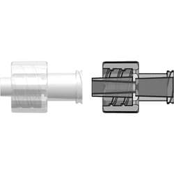 Male Luer Lock to Female Luer Thread , Straight, PP (Polypropylene) - Animal Free, Natural