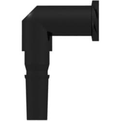 Male Rotating Adaptor to Female Luer Thread , Elbow, PA (Polyamide), Black