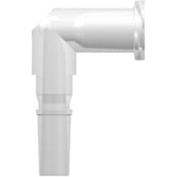 Male Rotating Adaptor to Female Luer Thread , Elbow, PP (Polypropylene) - Animal Free, Natural