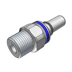 Male Thumb Latch - LQ4 Non-Spill Series to  3/8" Male NPT Thread, Straight, Chrome Plated Brass, Shut-Off