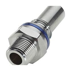 Male Thumb Latch - LQ6 Non-Spill Series to  3/8" Male NPT Thread, Straight, Chrome Plated Brass, Shut-Off