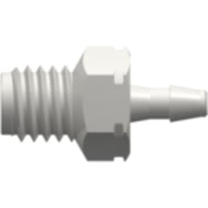 Straight, Metric Male M5 x 0,8 to 200 Series Barb 1,6mm (1/16") ID, PA (Polyamide) White