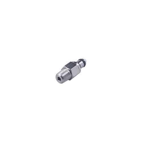MC Männliche Schnellverschlusskupplung, offen, 1/8" NPT Gewinde, Messing verchromt, bns (Bulk, unsteril)