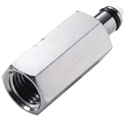 Straight, Thumb Latch - PMC/MC Series Male to NPT 1/4", Chrome Plated Brass, 1/8" Flow