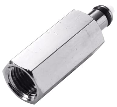 Straight, Thumb Latch - PMC/MC Series Male to BSPP Female 1/4", Chrome Plated Brass, 1/8" Flow