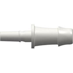 Male Rotating Adaptor to Tube Connection 6,4mm (1/4"), Straight, PA (Polyamide), White