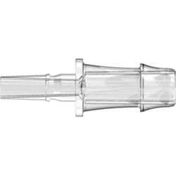 Male Rotating Adaptor to Tube Connection 6,4mm (1/4"), Straight, PC (Polycarbonate), Clear