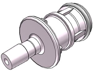 Straight, Thumb Latch - MPC Male to Tube Fitment 3,2mm (1/8") ID, PC (Polycarbonate) Purple Tint,