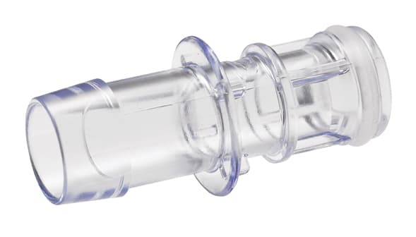 Straight, Thumb Latch - MPC Male to Tube Fitment 9,5mm (3/8") ID, PC (Polycarbonate) Purple Tint,