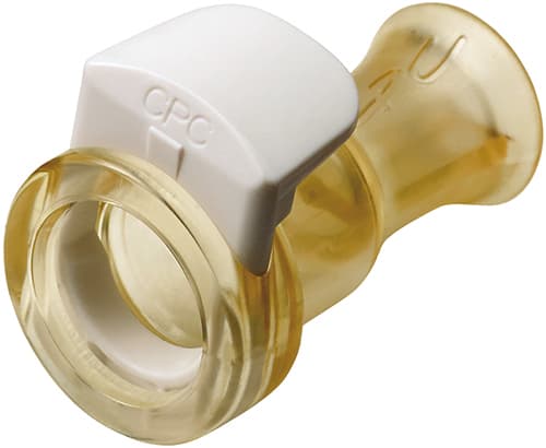 Female, Thumb Latch - MPC, PC (Polycarbonate), Purple Tint, Plastic Latch
