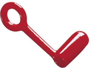 Female, Thumb Latch - MPC, PVC (Polyvinyl Chloride), Red,