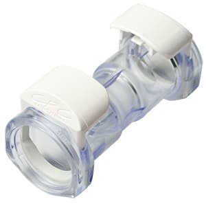 Straight, Thumb Latch - MPX Female to Thumb Latch - MPX Female, PC (Polycarbonate) Purple Tint, Plastic Latch