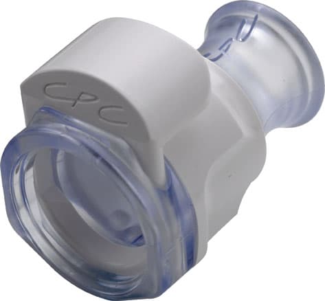 Female, Thumb Latch - MPX, PC (Polycarbonate), Purple Tint,
