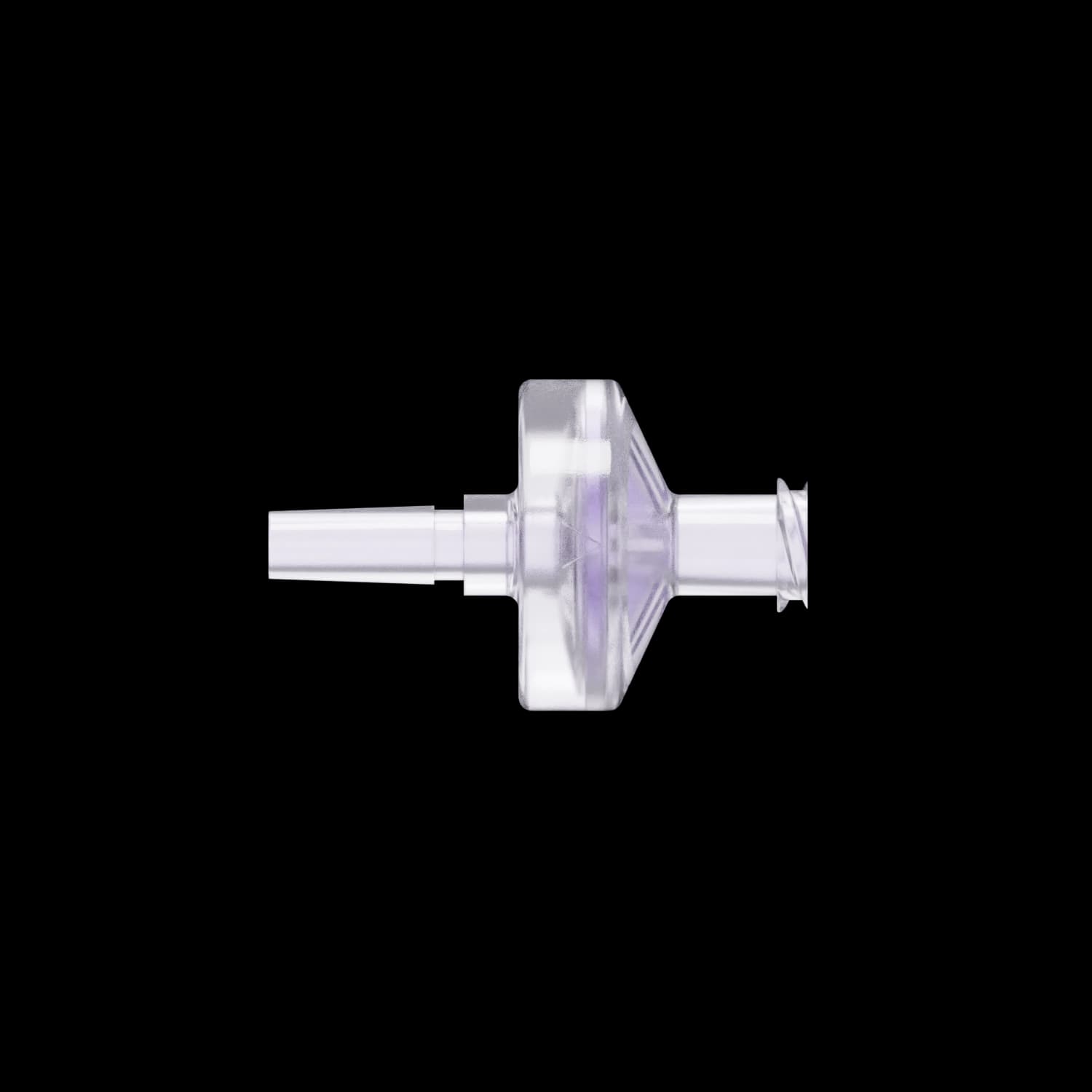 Luer Female - Thread to Luer Male - Slip, PC (Polycarbonate) Clear,