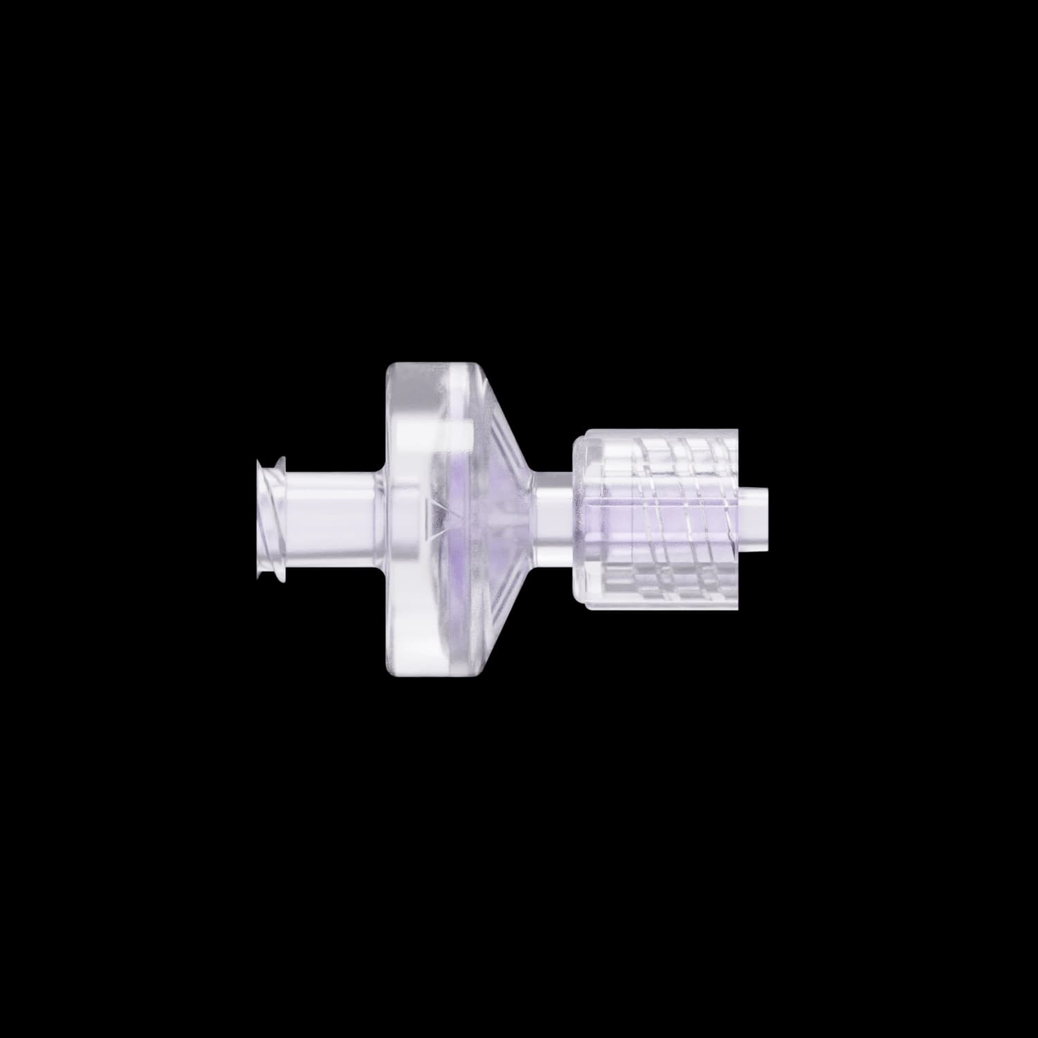 Luer Male - Lock to Luer Female - Thread, PC (Polycarbonate) Clear,