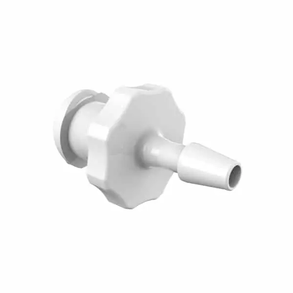 Weibliches Luer Vollgewinde zu 3/32" (2.4mm) ID Schlauch, medizinisches PA, bns