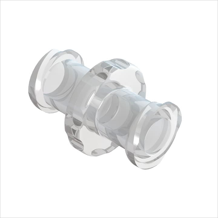 Weibliches Luer Vollgewinde Verbinder, PC klar, bns