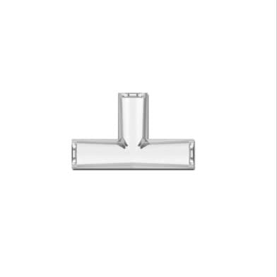 T, Luer Female - Lug to Luer Female - Lug, PC (Polycarbonate) Clear,