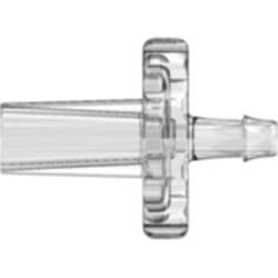 Male Luer Slip to Tube Connection 1,6mm (1/16"), Straight, PC (Polycarbonate), Clear