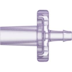 Male Luer Slip to Tube Connection 1,6mm (1/16"), Straight, PC (Polycarbonate) - Radiostable, Clear