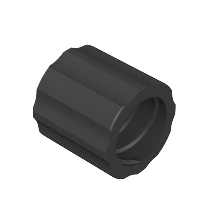 Luer Ring rotierbar, PA schwarz, bns