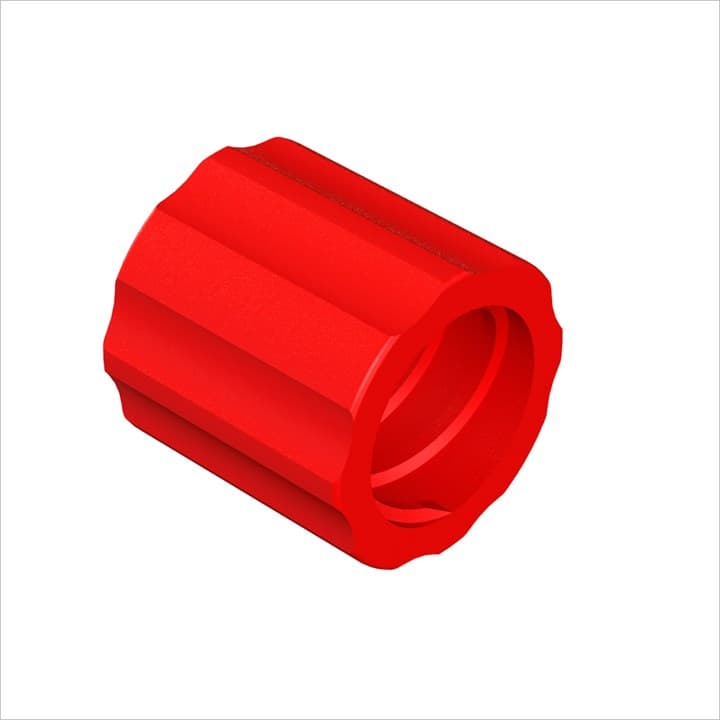 Luer Ring rotierbar, PA rot, bns
