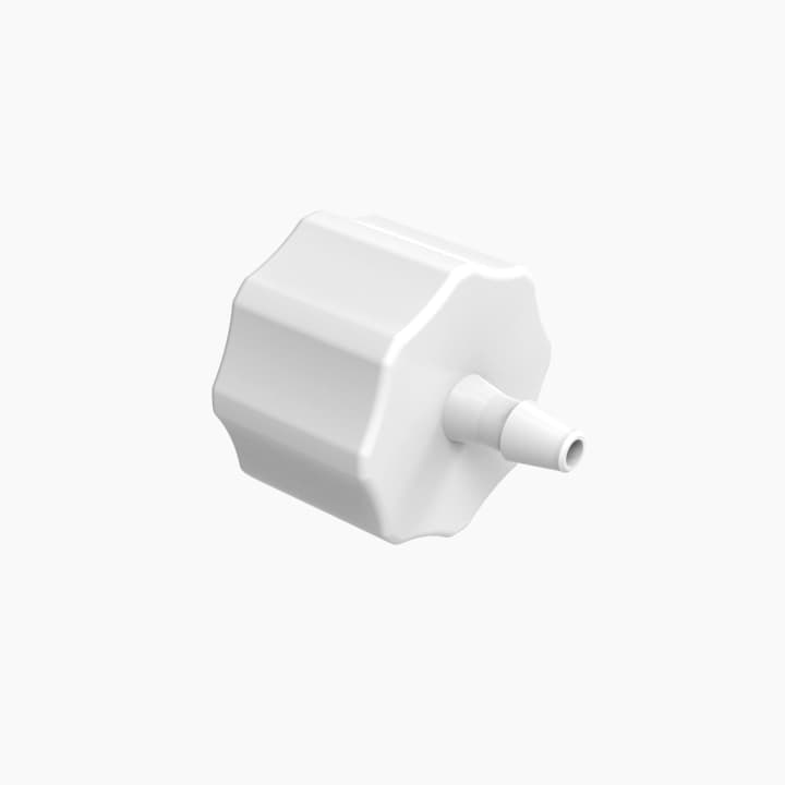 Männlicher Luer Lock zu 1/16”(1.6mm) ID Schlauch, PVDF natur, bns