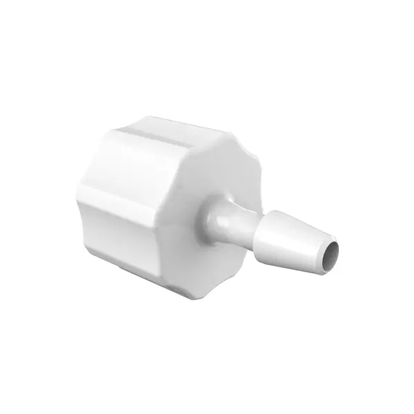 Männlicher Luer Lock zu 3/32”(2.4mm) ID Schlauch, Kynar PVDF, bns