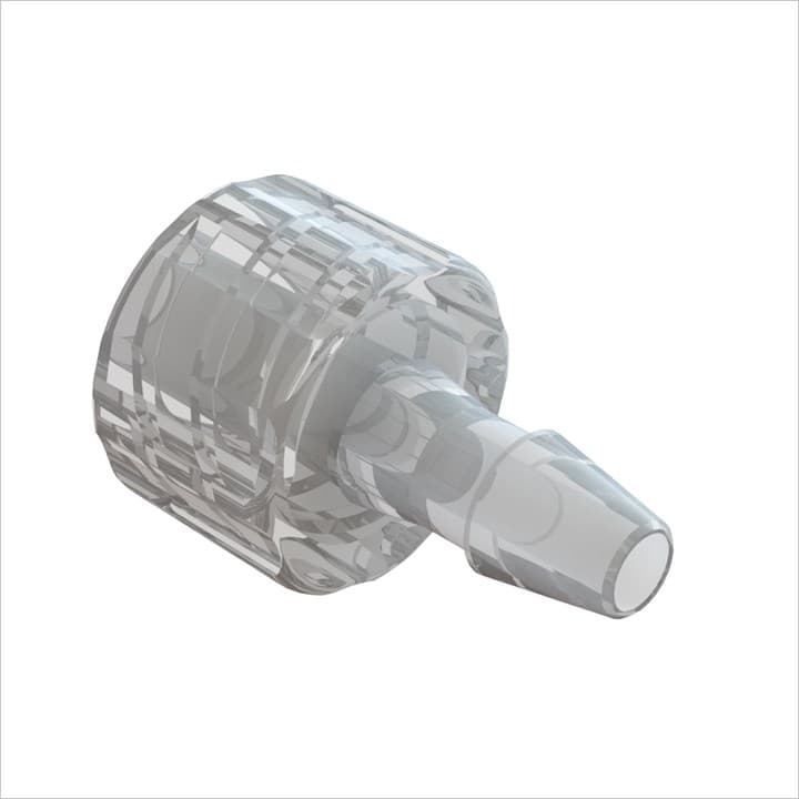 Männlicher Luer Lock zu 1/8"(3.2mm) ID Schlauch, PC klar, bns