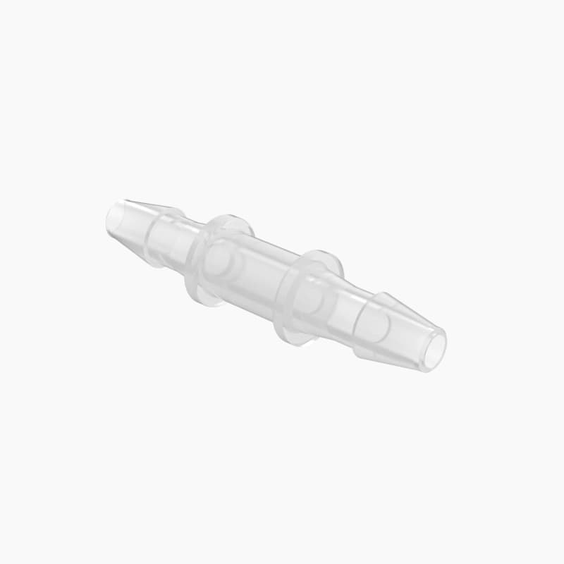 Schlauchverbinder gerade für 1/16" (1.6mm) ID Schlauch, Kynar PVDF natur, bns