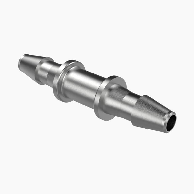 Schlauchverbinder gerade für 1/8" (3.2mm) ID Schlauch, Edelstahl, bns