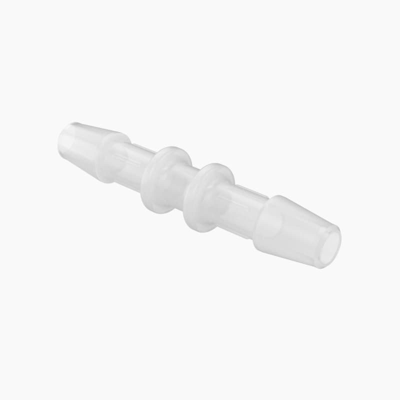 Schlauchverbinder gerade für 5/32" (4.0mm) ID Schlauch, Kynar PVDF natur, bns