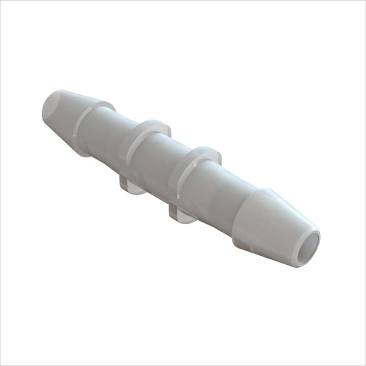 Schlauchverbinder gerade für 3/16" (4.8mm) ID Schlauch, Kynar PVDF natur, bns