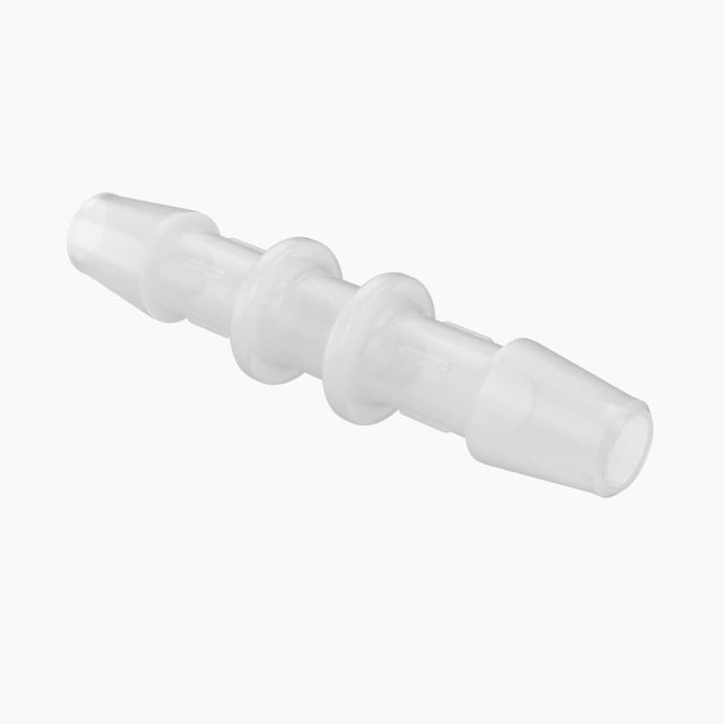 Schlauchverbinder gerade für 3/16" (4.8mm) ID Schlauch, Kynar PVDF natur, bns