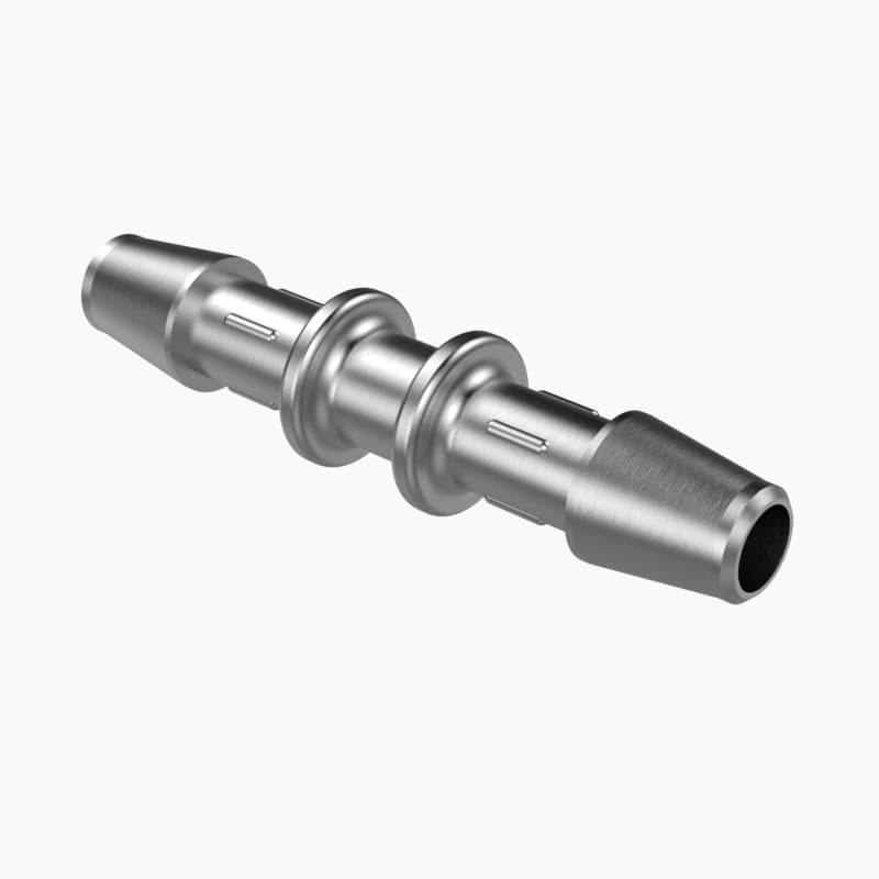 Schlauchverbinder gerade für 3/16" (4.8mm) ID Schlauch, Edelstahl, bns