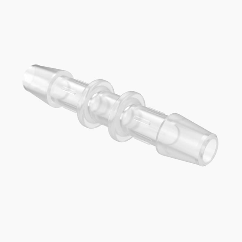 Schlauchverbinder gerade für 3/16" (4.8mm) ID Schlauch, tierrückstandsfr. PP, bns