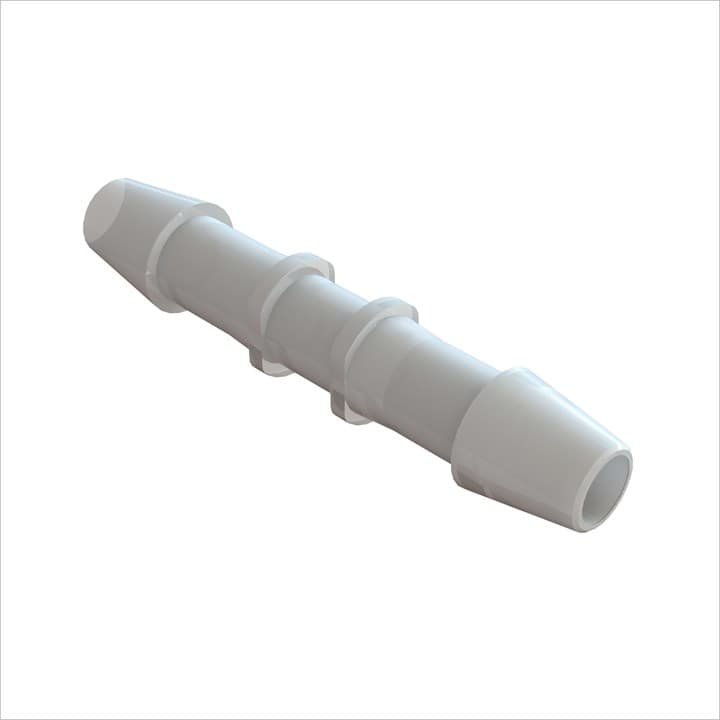 Schlauchverbinder gerade für 1/4" (6.4mm) ID Schlauch, PA natur, bns