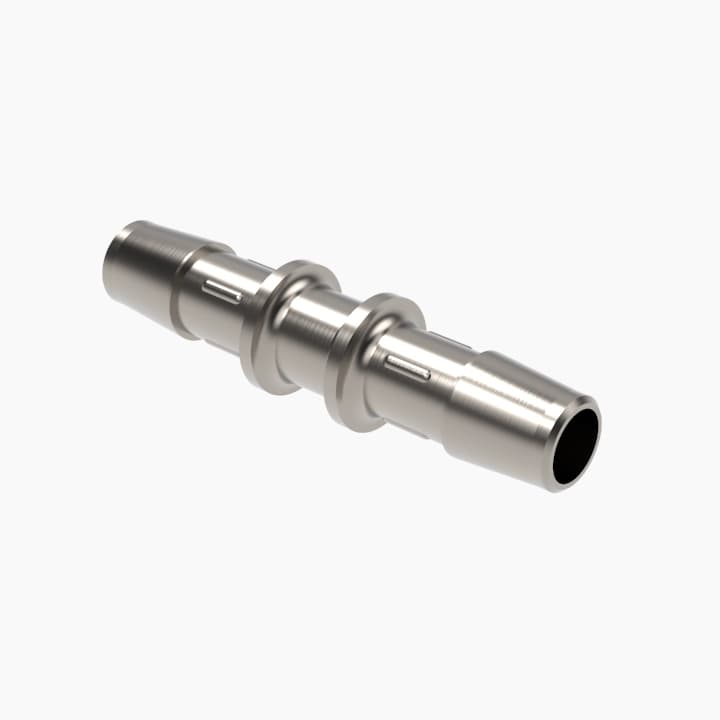 Schlauchverbinder gerade für 3/8" (9.5mm) ID Schlauch, Edelstahl, bns