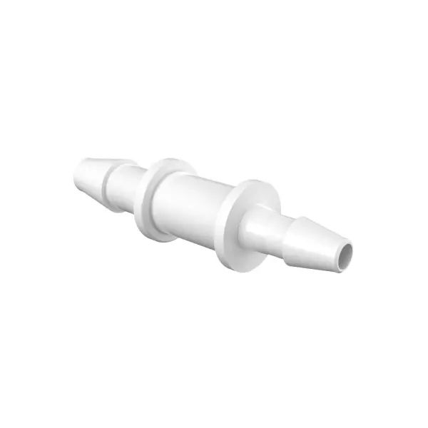 Reduzierverbinder, gerade mit Barbs für 1/8"(3.2mm) und 3/32"(2.4mm) ID Schlauch, tierrückstandsfreies PP, bns