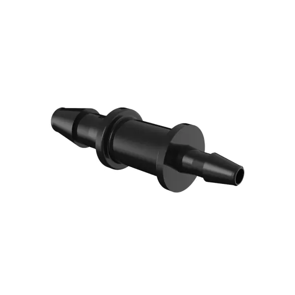 Reduzierverbinder, gerade mit Barbs für 5/32"(4.0mm) und 3/32"(2.4mm) ID Schlauch, PA schwarz, bns