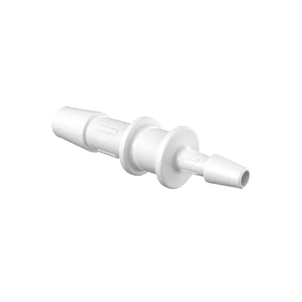 Reduzierverbinder, gerade mit Barbs für 1/4"(6.4mm) und 1/8"(3,2mm) ID Schlauch, tierrückstandsfreies PP, bns