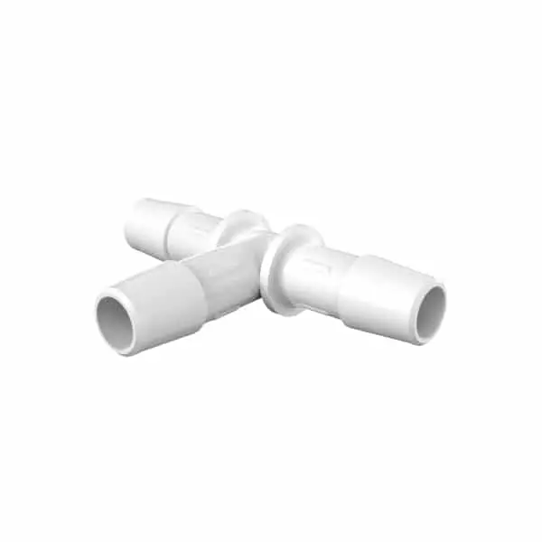 T-Verbinder mit Anschlüssen für 3/8"(9.5mm) ID Schlauch,  PP natur, bns