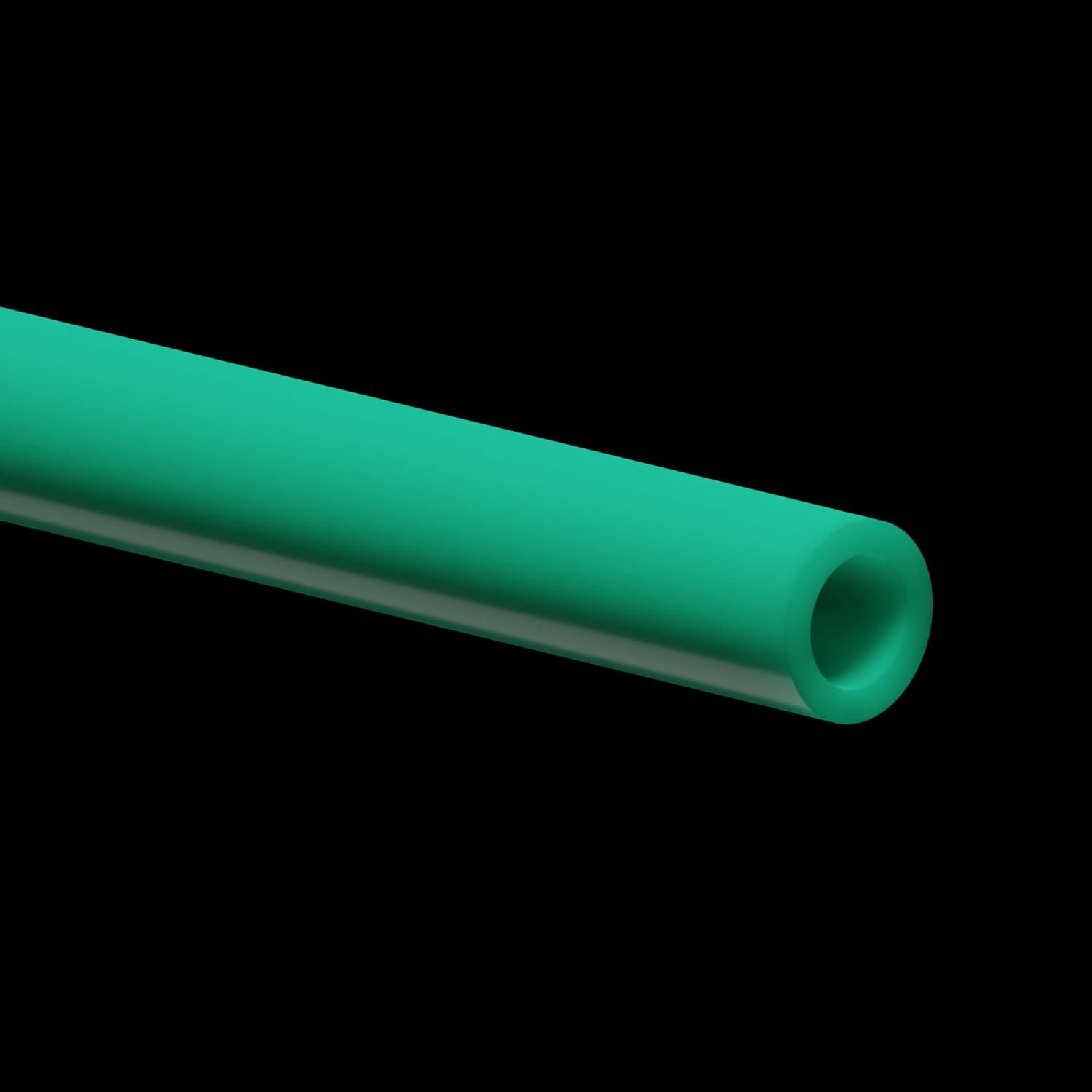 PVC (Polyvinyl Chloride), 11,11mm (.438") OD x 6,4mm (.252") ID, 91,4m (300')