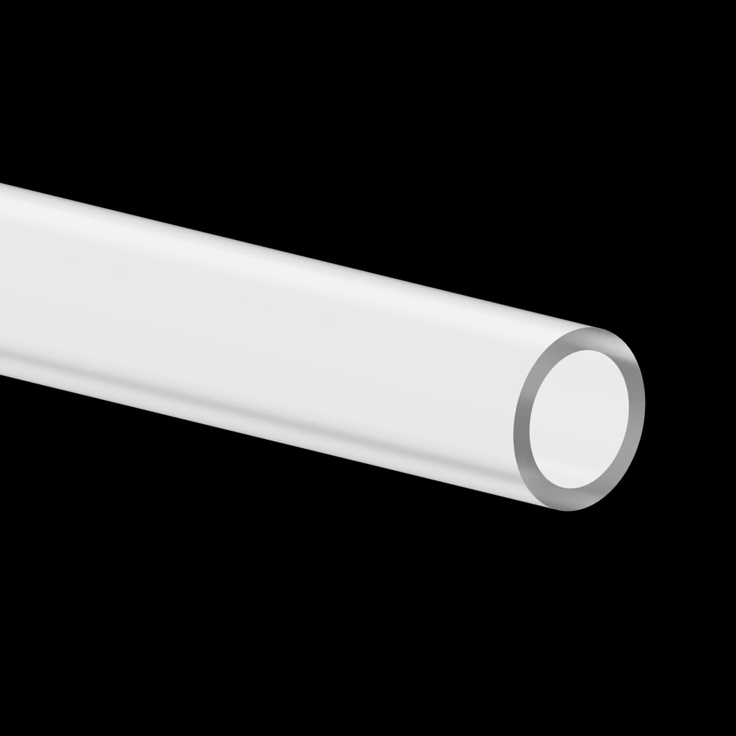 PVC (Polyvinyl Chloride), 12,70mm (.500") OD x 9,53mm (.375") ID, 91,4m (300')