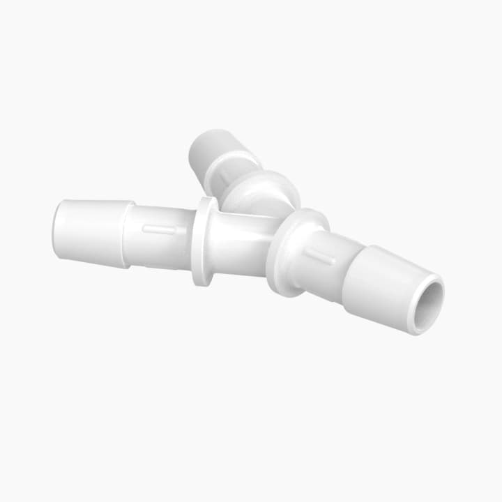 Wye 3/8" Barb in Medical Nylon - QC
