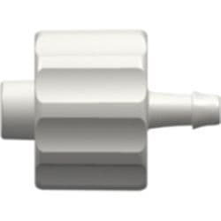 Male Luer Lock to Tube Connection 1,6mm (1/16"), Straight, PA (Polyamide), White