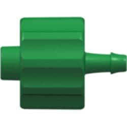 Male Luer Lock to Tube Connection 1,6mm (1/16"), Straight, PA (Polyamide), Green