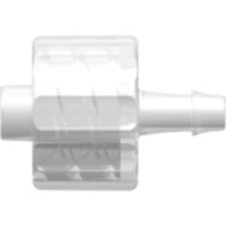 Male Luer Lock to Tube Connection 2,4mm (3/32"), Straight, PP (Polypropylene) - Animal Free, Natural